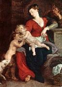 RUBENS, Pieter Pauwel The Holy Family with the Basket f oil painting on canvas